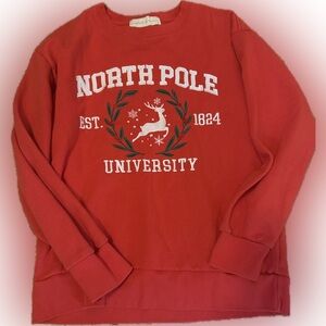 North Pole University Red Sweatshirt